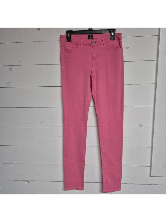 JustBlack Denim - JustBlack Womens Skinny Pink Denim Jeans Mid-Rise Size 29 Made In USA